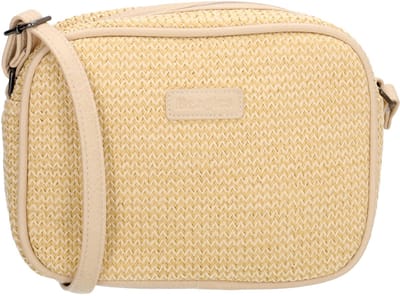 Beagles Formentera Crossbodytas - Schoudertas - Riet - Praktisch - Ritsen - Multi Natuur