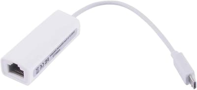 Ethernet Adapter - Lan Converter - Internet Verbinding - Micro USB 2.0 - 100 Mbps - Zwart