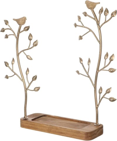 Sieradenstandaard Boom - Organizer Kettingen - Sieraden Presenteren - Boomvorm met Vogeldecoratie - 38 cm Breed - Multicolor