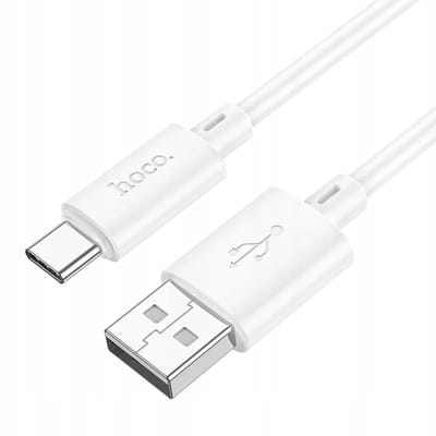HOCO X88 USB-A - microUSB data- en oplaadkabel, 18W, 1m, Wit