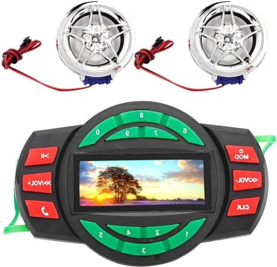 Motorluidspreker Systeem - Audio Set - Muziek Luisteren Onderweg - Bluetooth en FM Radio