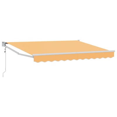 vidaXL - Uitschuifbare - luifel - Zand - 3,5 - x - 2 - m - Polyester - en - Metaal