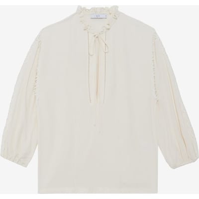 IRO Paris Ganitte Top Ecru Size: 34 | Long-Sleeved Tops Outlet | Dames | Ecru