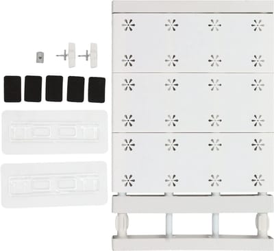 Uitbreidbare Planken Kastspanningsplank - Verstelbaar Telescopisch Opbergrek - Garderobespanningsplank Divider - 24cm Breedte(Length 38‑55cm) Opbergrek