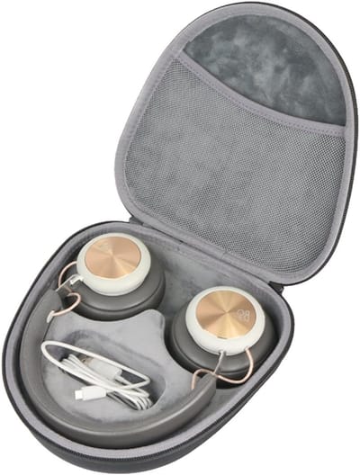 Harde Hoofdtelefoon Case - Reisbeschermhoes Opbergtas - Veilig Transport - Schokbestendig Stofdicht - 25 x 23.2 x 7.4 cm - Zwart