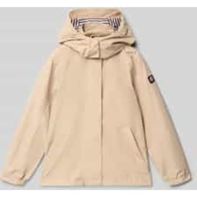 Jack met capuchon en labeldetail