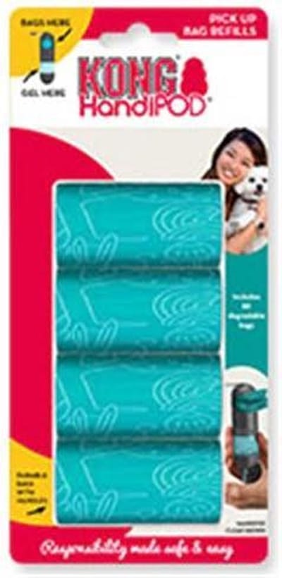 HandiPod Clean Refill-pakket met handgel en twee rollen poepzakjes of HandiPod Bag Refills - Navulling voor KONG HandiPOD - Bag Refill Maxi