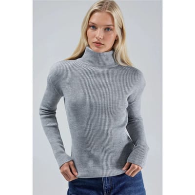Aansluitende Textuur Turtleneck Trui