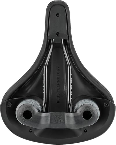 Fietszadel - Zadel Comfort - Ontspannen Fietsen - ComfortPlus Pad - 210 mm Breed - Zwart