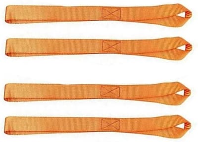 Spanbanden - Bagageriemen - Vervoer Vastzetten - Zachte Lus - 4 Stuks - Oranje