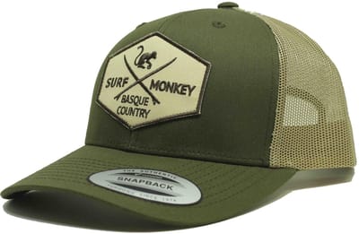 Surf Monkey - Trucker Cap - 6 Panel - One Size - Snapback - Groente