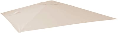Vervangende hoes voor luxe zweefparasol MCW-A96, parasolhoes, 3x4 m (Ø 5 m), polyester ~ crème