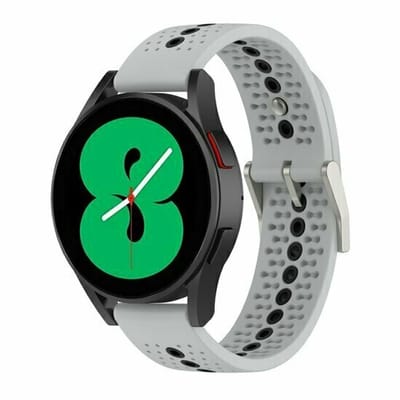 By Qubix - Dot Pattern bandje - Grijs - Geschikt voor Xiaomi Redmi Watch 5 Active / Redmi Watch 5 Lite