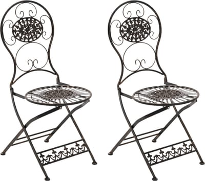 CLP Mani Set van 2 Tuinstoelen bronzen