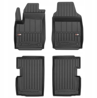 Frogum - 3D Pro-Line - Automatten Set - Geschikt voor FIAT 500 vanaf 2007 - 4-delig - Hoge Rand 6cm - Niet voor Hybrid