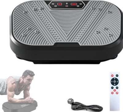 Core® Trilplaat - Trilplaat Fitness - Vibratieplaat - 2 Standen - Bluetooth - Grijs - 53cm x 35cm x 12cm