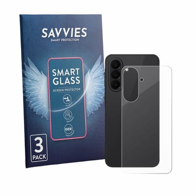 3 Stuks Savvies Screenprotector - geschikt voor Samsung Galaxy A27 5G (Achterkant) - beschermfolie glas transparant