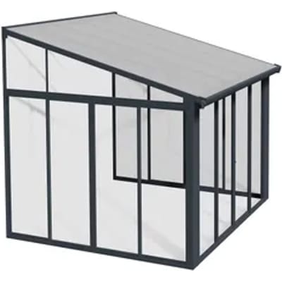 Palram - Canopia Serre, Veranda En Solarium Sanremo - Helder - Donkergrijs - 314x300cm
