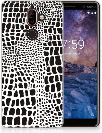 Nokia 7 Plus TPU Hoesje Slangenprint