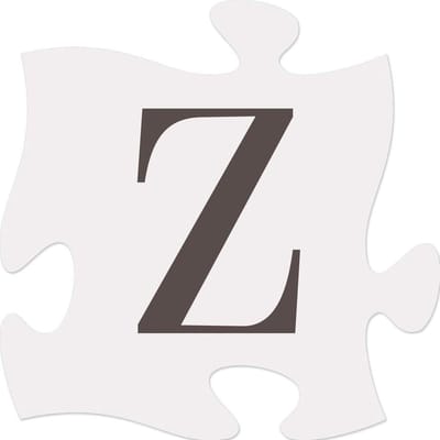 Puzzelstuk 15cm Letter Z