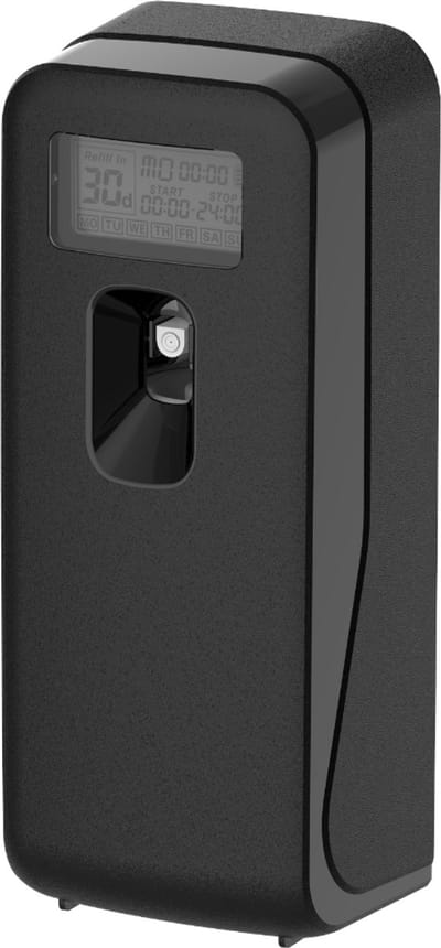 Automatische Luchtverfrisser Dispenser Mini Zwart – Programmeerbare Elektronische Geurverfrisser (Compact)