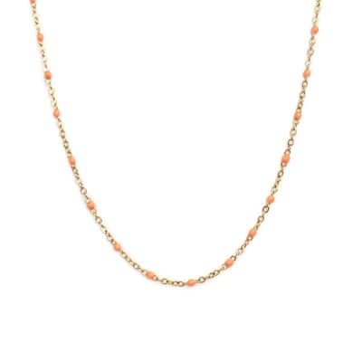 Gouden ketting little chain orange