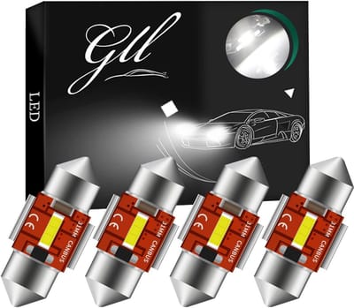 4 Stuks C5W LED Canbus Verlichting 31MM 650 Lumen voor Kentekenplaat en Interieur