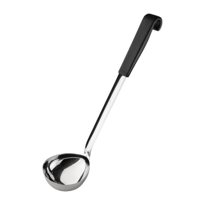 Vogue Opscheplepel Met Zwarte Handgreep 34cm CS001