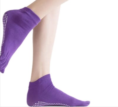 Jumada's - Teen sokken - Sport - Fitness - Yoga - Paars - Anti-slip - Slijtvast - Ademend