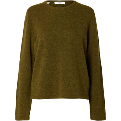 Regular fit pullover van wolmix model 'LULU'