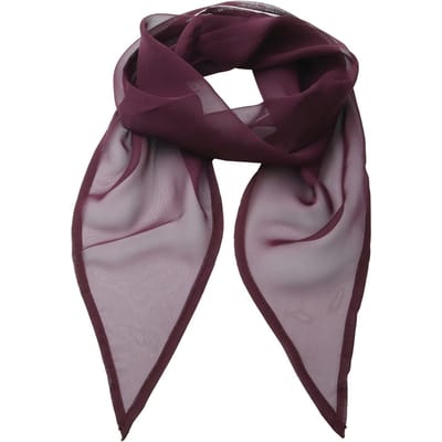 Premier Uniseks sjaal van chiffon in kleuren voor volwassenen (Aubergine)