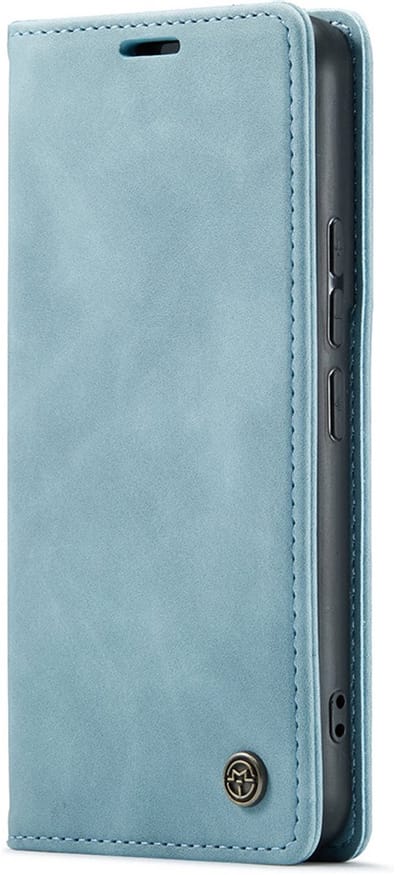CaseMania Bookcase hoesje geschikt voor Samsung Galaxy S24 - Effen Aqua - Kunstleer