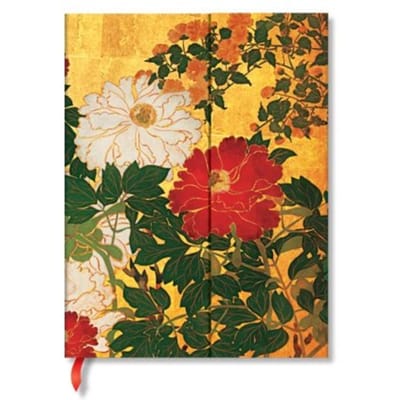 Paperblanks cahier, rinpa florals natsu, hardcover, formaat ultra 18 x 23 cm, blanco