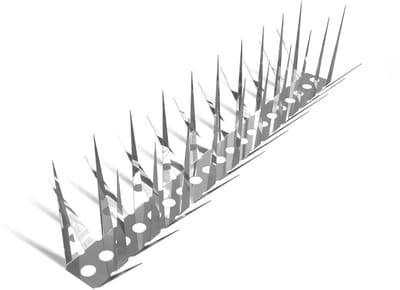 KAD® Duivenverjager - Duivenpinnen - Vogelpinnen -Effectieve Vogelpinnen tegen Duiven- Zilver - 100cm x 6cm x 5cm
