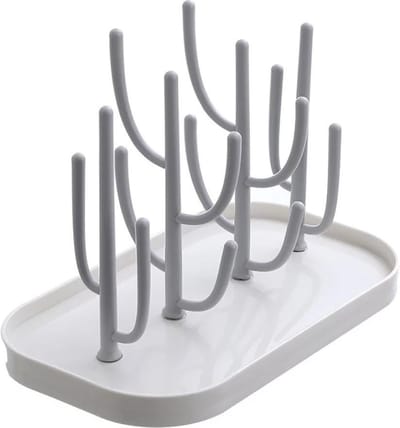 HOGA Flessen Droogrek - Baby Flessenrek - Afdruiprek Baby - Droogrek - Drying Rack - Wit