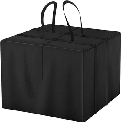 Zylo® Tuinkussenhoes - Tuinmeubelhoes - Tuinkussenhoes Opbergtas - Zwart - 60cm x 80cm x 60cm