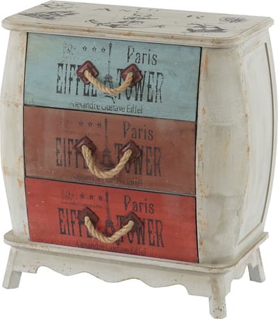 Leiria ladekast Shabby-look kast, vintage, 74x70x36cm