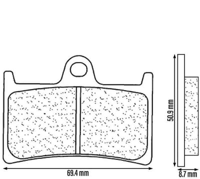 Plaquette de frein CL BRAKES pour Moto Yamaha 250 TZR 1989 à 1996 Neuf
