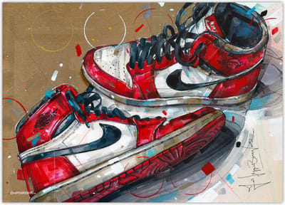 Sneaker poster 1985 Chicago 70x50 cm