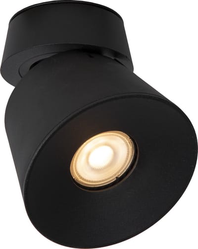 Lucide TRIGONO - Plafondspot (Plafondlamp) - Ø 10,5 cm - 1xGU10 - Zwart