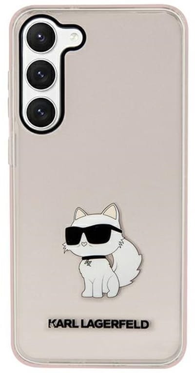 Karl Lagerfeld Ikonik Choupette - Hoesje voor Mobiele Telefoon - Samsung Galaxy S23 - Roze