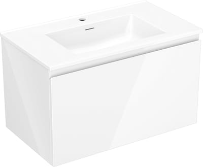 Mexen Orio badkamerkast 80 cm met wastafel Otis, 1 lade, wit glans - 91A10-08047-1-BF00-W18M00