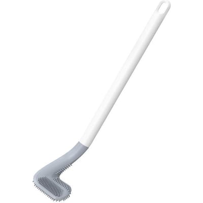 Ergonomische Toiletborstel met Afneembare Kop en Zachte Rubberen Borstelharen voor Uitgebreide Badkamerreiniging