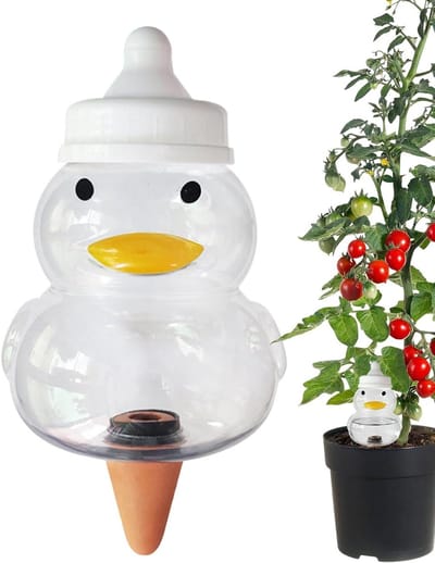 Plant Water Globes - Gieter Bollen - Planten Verzorgen - Zelfwaterend Mechanisme - 500 Milliliter - Geel