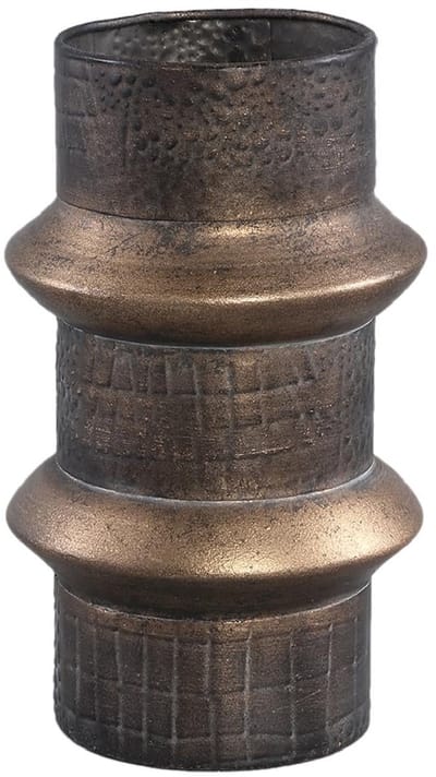 PTMD Danzic Bloempot - 14 x 14 x 23 cm - Ijzer - Goud