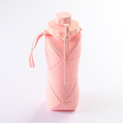 Tasse à eau pliable Spacieuse Activité extérieure Voyage Athlétique Légère Tasse à eau en silicone Qualité alimentaire Télescopique Pliable