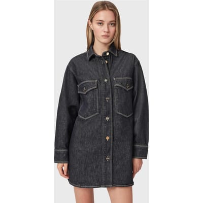 AllSaints Faye Shacket Dress Raw Indigo Blue Taglia: XS | Abiti in T-Shirt Outlet | Donna | Blu