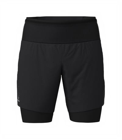 Loeffler korte hardloopbroek voor heren M Shorts 2in1 ASSL - Zwart M
