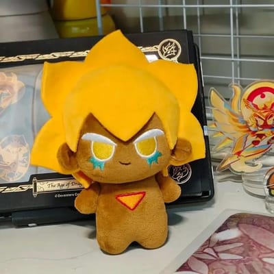 10 Cm Anime Spel Koekjes Koninkrijk Gouden Kaas Koekje Kawaii Cosplay Dango Katoenen Pop Mini Zachte Pluche Speelgoed Figuren Decor Cadeaus