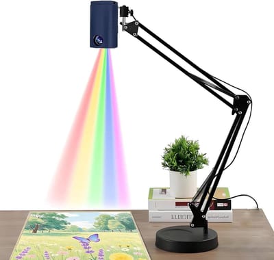 Tekenprojector, Tekenprojector Voor Het Overtrekken Van Schilderijen, 1920×1080 Resolutie En Handmatige Scherpstelling, Ondersteunt Mobiele Telefoons/USB-sticks/tablets, Voor A3/A4-papier